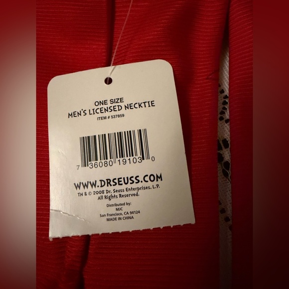 New With Tags Y2K 2008 Dr. Seuss Whoville Tree Tie - Picture 4 of 4